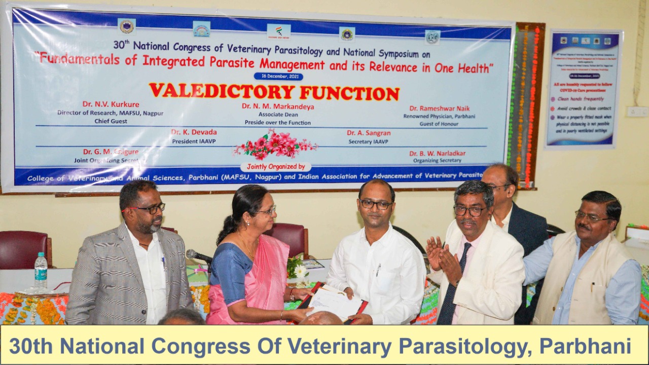 Best PhD Thesis Award In 30th NCVP, COVAS, Parbhani 2021.